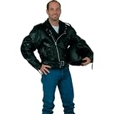 2XL LEATHER MOTORCYCLE JACKET