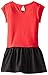 Nautica Girls' Color Block Dress with Gathered Voile Skirt
