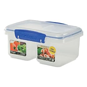 Buy Klip It Rectangular Split Container -34oz by KLIP IT now!