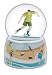 Beautiful Soccer Player With Double Layered Base Musical Water Globe