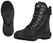 Waterproof Black Leather Zipper Motorcycle Boot - Leatherbull (free U.S. Shipping)