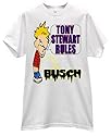 TONY STEWART PEE ON BUSCH RACING FAN T SHIRT