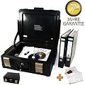 Feuerfeste- Wasserdichte Dokumentenkassette inkl. feuerfeste Schutztasche! Dokumentenbox Geldkassette Format DIN A4 XL, Original Honeywell passend f�r DIN A4 (B4) Ordner!