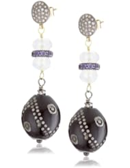 Jordan Alexander Prayer Bead with Moonstone Post Earrings