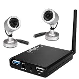 41eA9jG%2BvYL. SL160  2.4GHz Nightvision USB Wireless DVR Security Surveillance System with 2 High Resolution Indoor/Outdoor Night Vision Surveillance CCTV Cameras