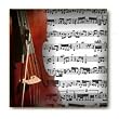 Ceramic Coaster Set - 4 pcs - Designer Coasters: Music/Musical Instruments - (CCMU-006)
