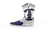 Swarovski Crystal Purple and White Boot
