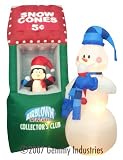Airblown Inflatable 8 Ft Tall Snowman & Snowcone Machine