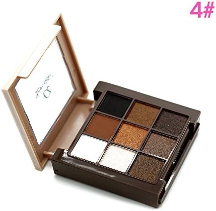 Alapha 9 Colors Eyeshadow Palette 2 Colors Blush Brush Set,Edition 4