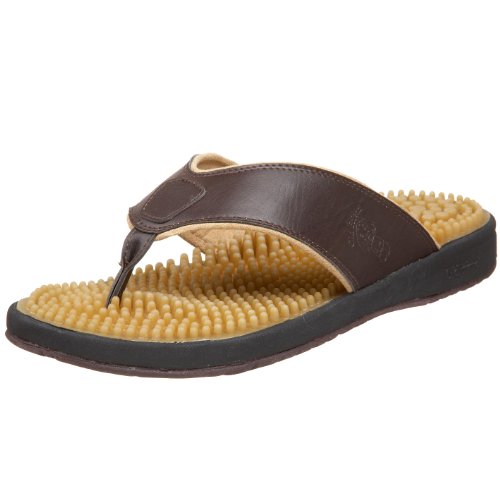 Old Friend Unisex 483143 Islander Massage Single Strap Sandal,Brown,Men's 10 M/Women's 11 M