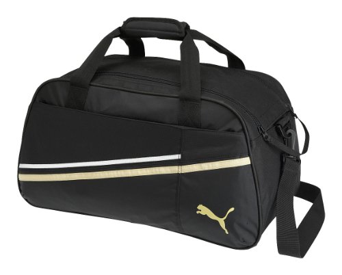 PUMA Sporttasche LIGA Small, black-team gold-white
