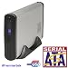 PC Hardware : SATA to eSATA+USB 2.0 Aluminum Slim 3.5" Hard Drive External Enclosure (e SATA=SATA II) w/Fan