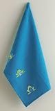 Frog Hollow Embroidered Waffleweave Dish Towel