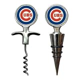 Chicago Cubs Wine Stopper and Corkscrew Set