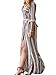 Blooming Jelly Women's Long Sleeve Striped Shirt Dress, Multicoloured, Large