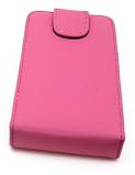 Trendline24 Exklusive Flip-Style Handytasche / Schutzhülle / Tasche pink grau (Vertikale Öffnung - Flip) für SAMSUNG SGH-F480 mit integrierter Halteschale -inkl. Trendline24 Lanyard