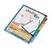 Cardinal Brands One Step 3 Ring Indexes, Numbered 1-8, 8 Tabs, Multicolor
