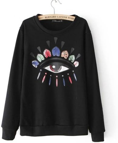 Eyes Sweatshirt Black L
