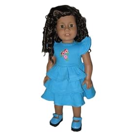 <b>Turquoise Summer Dress for 18" Dolls Like American Girl</b>