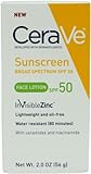CeraVe SPF 50 Sunscreen Face Lotion, 2 Ounce
