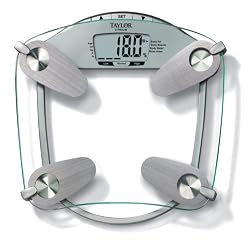 Taylor 5599 440 Pound Tempered Glass Body Fat-Body Water Scale