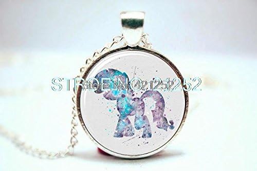 Pretty Lee 2015 Fashion Rarity My Little Art Print Necklace Glass Photo Cabochon Necklace Christmas gift