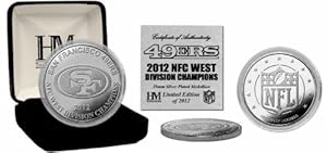 San Francisco 49ers 2012 NFC West Division Champions Silver Coin