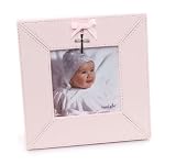 Mud Pie Baby Classic Keepsakes Cross Charm Photo Frame, Pink