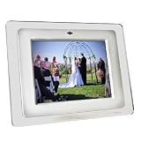 8 Smartparts SPDPF84BW 640x480 Digital Photo Frame & MP3 Player (White/Transparent)
