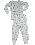 Baby Steps - Infant Boys Long Sleeve Baseball Pajama Set, White (Size 24Months)