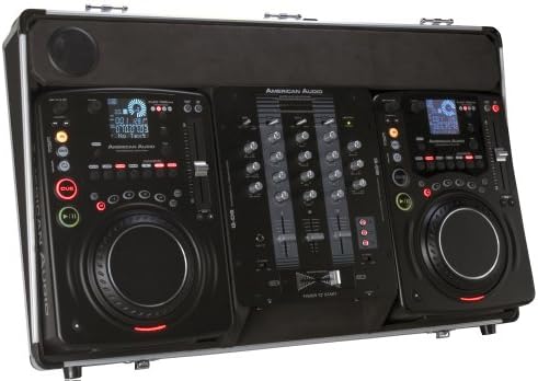 American Dj Supply Flex 100Mp3 Sys Dj Package Includes 2 Flex 100 Scratching Cd Players And A Qd6 Mixer With Case