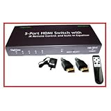 PTC 5-Port HDMI v1.3 Certified Switch / Selector w/ Remote and free Cable