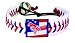 Baltimore Orioles Stars and Stripes Classic Baseball Bracelet