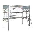 Bauble Girls Twin Study Loft 79-7/8" x 64" x 72-1/4"H