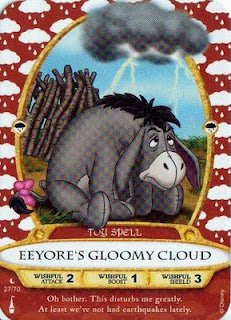 Sorcerers Mask of the Magic Kingdom Game, Walt Disney World - Card #27 - Eeyore's Gloomy Cloud