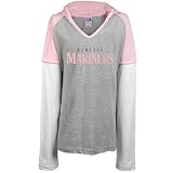 MLB Majestic Seattle Mariners Youth Girls Long Sleeve T-Shirt - Gray (12/14)