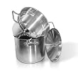 Homichef 6 Quart Stainless Double Boiler with Lid