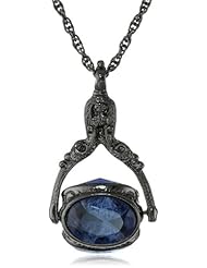 1928 Jewelry Vintage-Inspired Rotating Crystal Necklace, 30"