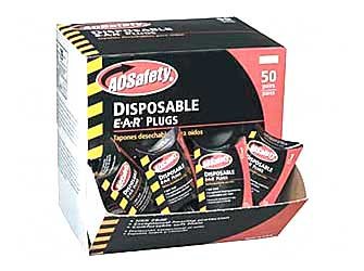 AO Safety Disposable E-A-R Ear Plug Foam Yellow NRR 29 Display Box 200Pr by AO Safety