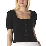 Juniors' Mossimo Supply Co. Square-Neck Cardigan - Ebony at Moss Sup Co