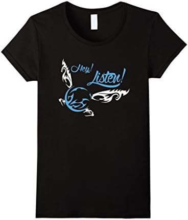 Hey Listen Navi T-Shirt - Female Large - Black
