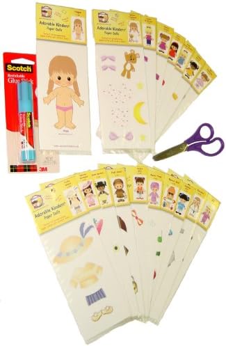 Adorable Kinders 20 Piece Hope Paper Doll Set