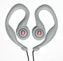 Ohio State SportClip Earphones with Wind Up Storage Case for MP3, CD, DVD Players, Grey