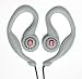 Ohio State SportClip Earphones with Wind Up Storage Case for MP3, CD, DVD Players, Grey