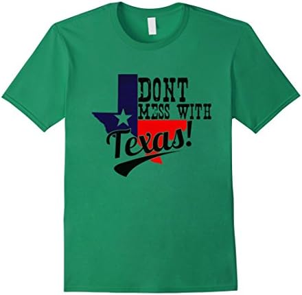 Men's San jacinto shirt - I don't mess with texas Medium Kelly Green