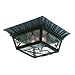 Pagoda Rustic Outdoor Flush Mount Ceiling Light