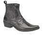 Mens Gringos Gusset Western Cowboy Ankle Boots Black or Brown Distressed Leather