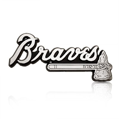 MLB Atlanta Braves Chrome Car Emblem