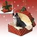 WELSH CORGI Dog Cardigan NEW Red Gift Box Christmas Ornament RGBD51B