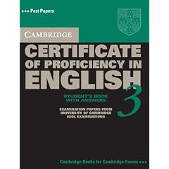 Cambridge Certificate of Proficiency in English 3 Self Study Pack with Answers: Examination Papers from University of Cambridge ESOL Examinations